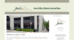 Desktop Screenshot of juliescoffee.com