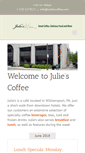 Mobile Screenshot of juliescoffee.com